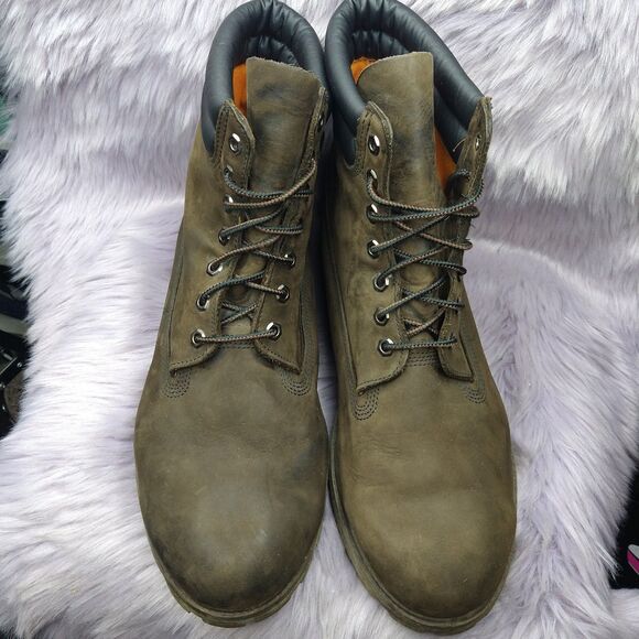 Timberland 6 Inch Double Collar Boots Dark Chocolate Nubuck Mens Size 15 M 73543 main image 6